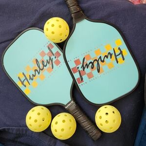 Hurley Aqua and Yellow Outdoor Paddle Set